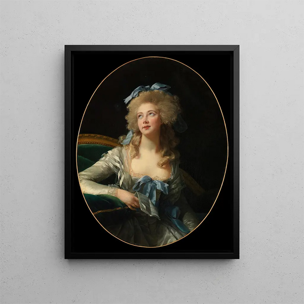 Madame Grand Noël Catherine Vorlé 1761-1835 - Elisabeth Louise Vigée Le Brun — inramlat konstverk på väggen