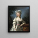 Madame du Barry - Elisabeth Louise Vigée Le Brun — inramlat konstverk på väggen
