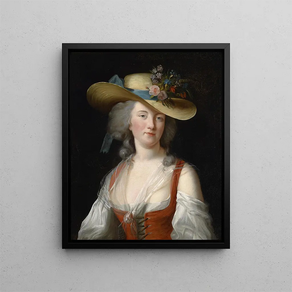 Porträtt Anne Catherine Le Preudhomme de Chatenoy Grevinna av Verdun - Elisabeth Louise Vigée Le Brun — inramlat konstverk på väggen