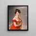 porträtt av Aglaé Anglaque Gabrielle - Elisabeth Louise Vigée Le Brun — inramlat konstverk på väggen