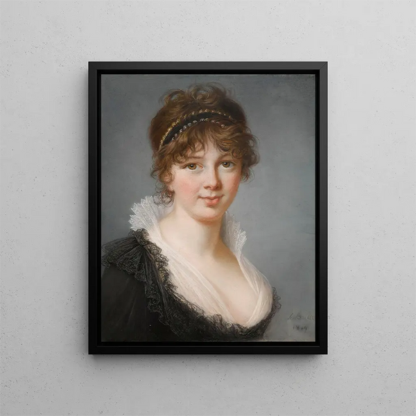 Mme Spencer Perceval född Jane Wilson - Elisabeth Louise Vigée Le Brun — inramlat konstverk på väggen