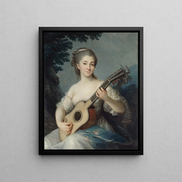 Marie Louise Adélaïde Jacquette de Robien vicomtesse de Mirabeau - Elisabeth Louise Vigée Le Brun — inramlat konstverk på väggen