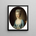porträtt av ung kvinna - Elisabeth Louise Vigée Le Brun — inramlat konstverk på väggen