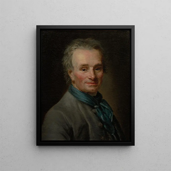 porträtt av Jean Baptiste Lemoyne den yngre - Elisabeth Louise Vigée Le Brun — inramlat konstverk på väggen
