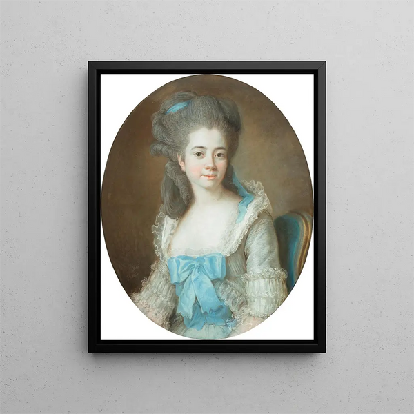 Madame Aignan de Sanlot - Elisabeth Louise Vigée Le Brun — inramlat konstverk på väggen
