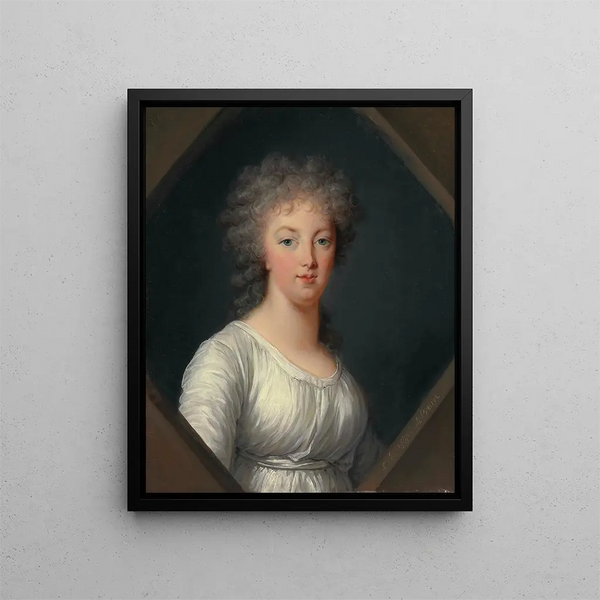 Porträtt av Marie-Antoinette 1755-1793 - Elisabeth Louise Vigée Le Brun — inramlat konstverk på väggen