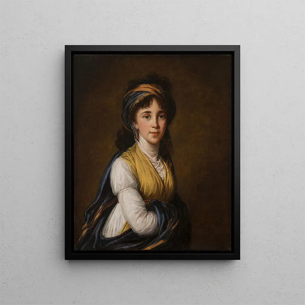 Portrait de la princesse Belozersky - Elisabeth Louise Vigée Le Brun — inramlat konstverk på väggen