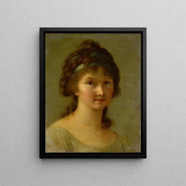 en dam - Elisabeth Louise Vigée Le Brun — inramlat konstverk på väggen