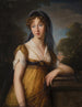 Portrait av en kvinna - Elisabeth Louise Vigée Le Brun — vy av konstverket