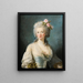 Portrait of a lady said portrait of Jeanne de Valois Comtesse de la Motte - Elisabeth Louise Vigée Le Brun — inramlat konstverk på väggen