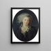 porträtt troligtvis av Charlotte Françoise Bergeret de Norinval - Elisabeth Louise Vigée Le Brun — inramlat konstverk på väggen