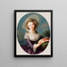 The Vicomtesse de Vaudreuil - Élisabeth Louise Vigée Le Brun — inramlat konstverk på väggen