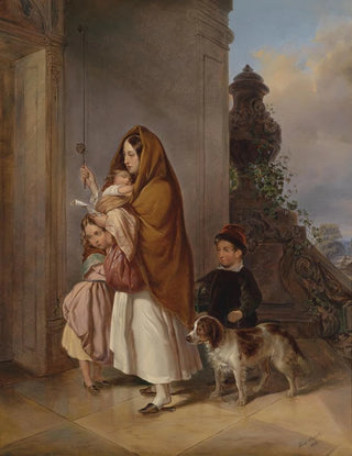 Elisabeth Modell - Mutter mit ihren Kindern in Not.webp