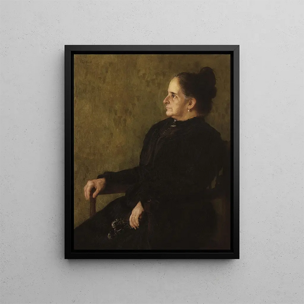Portrait of Adélaïde Simas - Eliseu Visconti — inramlat konstverk på väggen