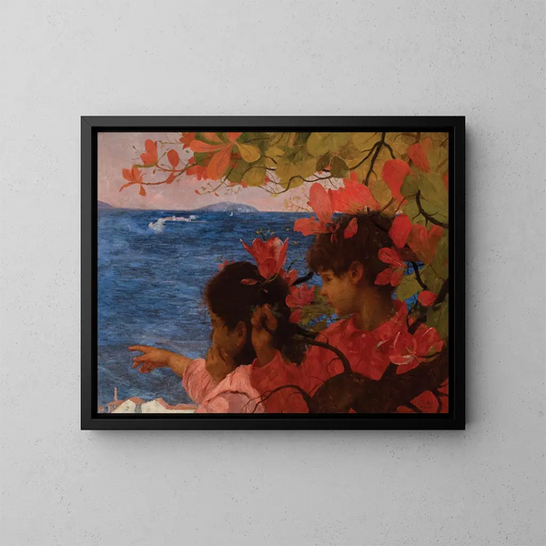 Vue de la mer - Eliseu Visconti — inramlat konstverk på väggen