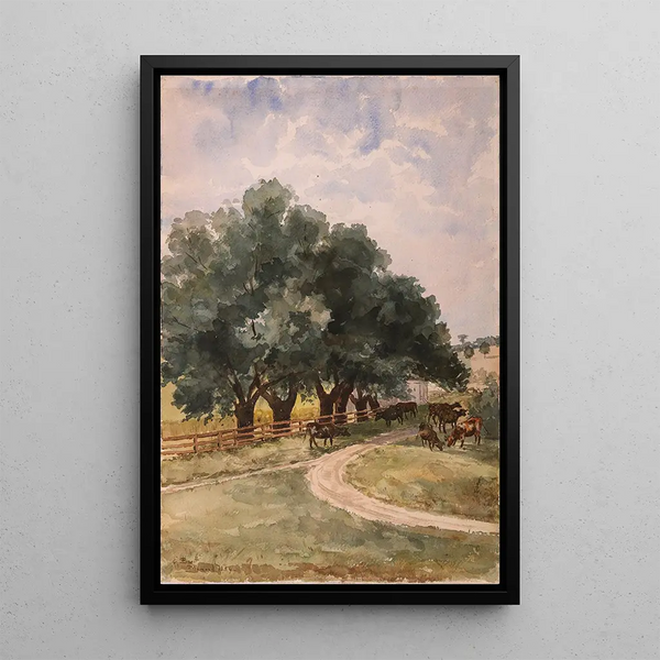 Richmond - Elizabeth Boott Duveneck — inramlat konstverk på väggen