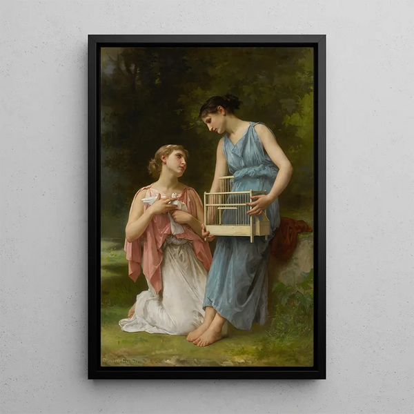 La Captive - Elizabeth Jane Gardner Bouguereau — inramlat konstverk på väggen