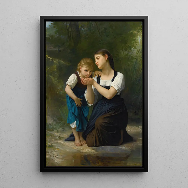 La Coupe improvisée - Elizabeth Jane Gardner Bouguereau — inramlat konstverk på väggen