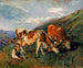 I det övre beteslandet i Schweiz - Elizabeth Nourse — vy av konstverket