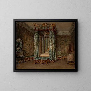 La salle des ambassadeurs vénitiens de Knole - Ellen Clacy — inramlat konstverk på väggen