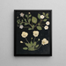W Album de fleurs en papier découpé pl. 11 - Ellen W. — inramlat konstverk på väggen