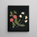 W Album de fleurs en papier découpé Målning Pl19 - Ellen W. — inramlat konstverk på väggen