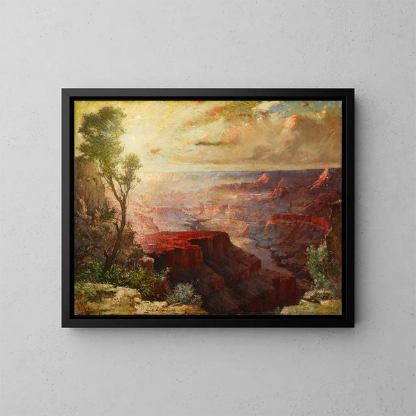 Le Grand Canyon - Elliott Daingerfield — inramlat konstverk på väggen