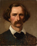 Portrait av konstnären Carl Friedrich Lessing - Emanuel Gottlieb Leutze — vy av konstverket