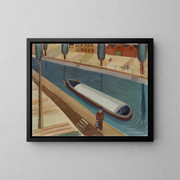 Motif de Bruges - Emanuel Schättli — inramlat konstverk på väggen