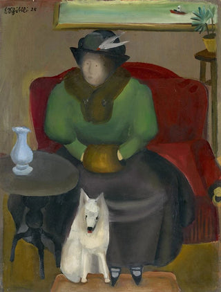 Emanuel Schttli - Woman in Fur with Dog.webp