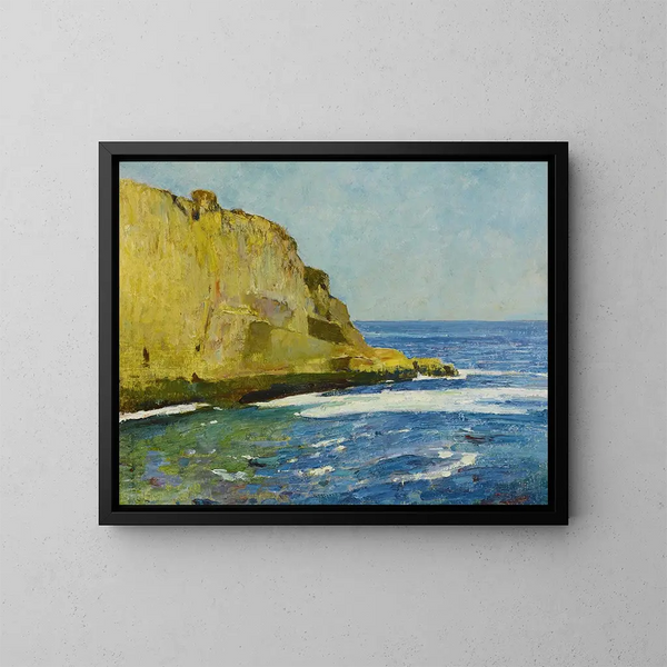 Bald Head Cliff, York, Maine - Emil Carlsen — inramlat konstverk på väggen