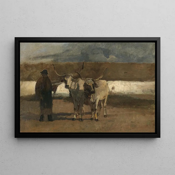 Emil Jakob Schindler - Bauer mit Ochsengespann.webp