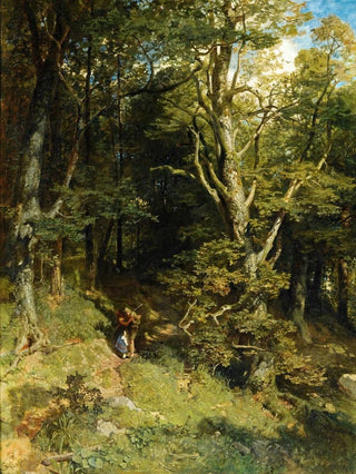 Emil Jakob Schindler - Embrace In The Forest.webp