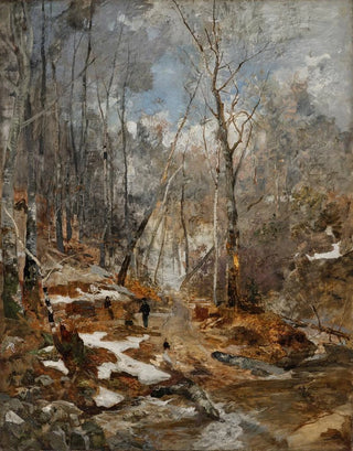 Emil Jakob Schindler - Februarstimmung Vorfrhling im Wienerwald.webp