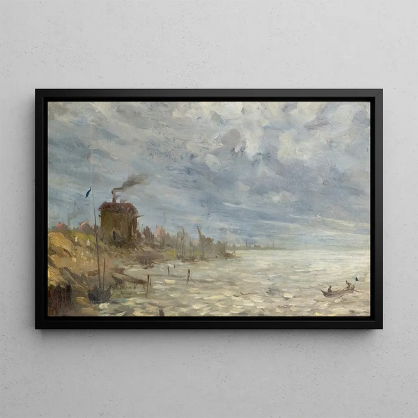 Côte de la mer de Sylt - Emil Jakob Schindler — inramlat konstverk på väggen