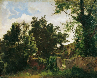 Mur du château à Plankenberg - Emil Jakob Schindler — vy av konstverket