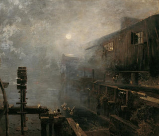 Emil Jakob Schindler - Sgemhle im Morgennebel.webp