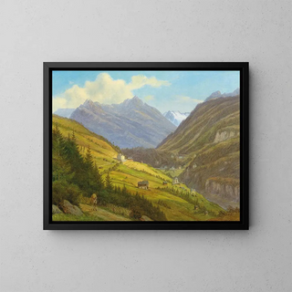 Emil Ludwig Lhr - Scene from the Gasteinertal.webp