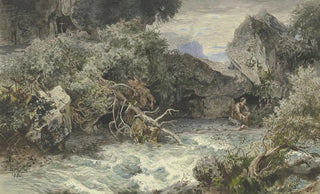 Emil Lugo - Wild stream with hermit.webp