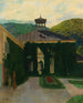 Château devant un paysage vallonné - Emil Orlik — vy av konstverket