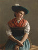 Dirndl i söndagsklädsel - Emil Rau — vy av konstverket