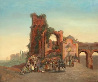 Porte Furbass à Rome - Emil Theodor Richter — vy av konstverket