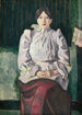 Portrait de Marie Lemasson - Émile Bernard — vy av konstverket