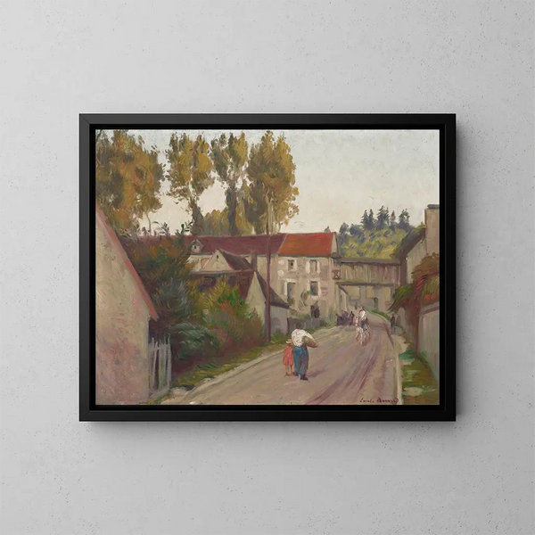 Vue de tonnerre ou Le Moulin d'enfer - Émile Bernard — inramlat konstverk på väggen
