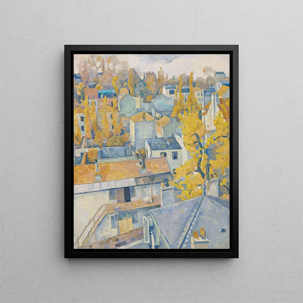 Vue des toits - Émile Bernard — inramlat konstverk på väggen
