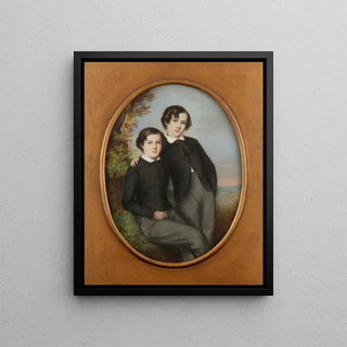 Emile Francois Dessain - Portrait of J McNeill Whistler and His Brother William Dr William Whistler.webp