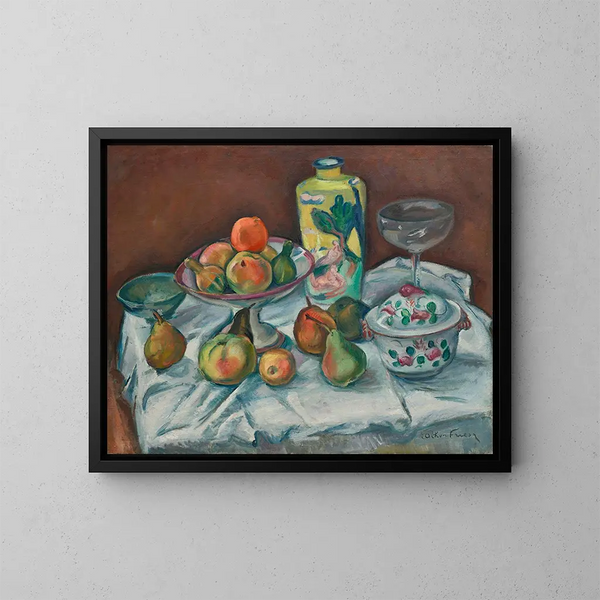 La Table après le dîner ou Nature morte avec vase vert - Émile Othon Friesz — inramlat konstverk på väggen