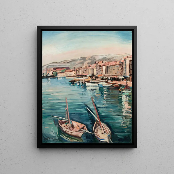 Le port de Toulon - Émile Othon Friesz — inramlat konstverk på väggen