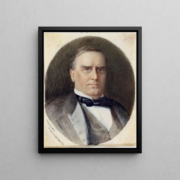 William McKinley - Emily Drayton Taylor — inramlat konstverk på väggen