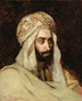 mannen med vit turban i Konstantinopel - Emmanuel de Dieudonné — vy av konstverket